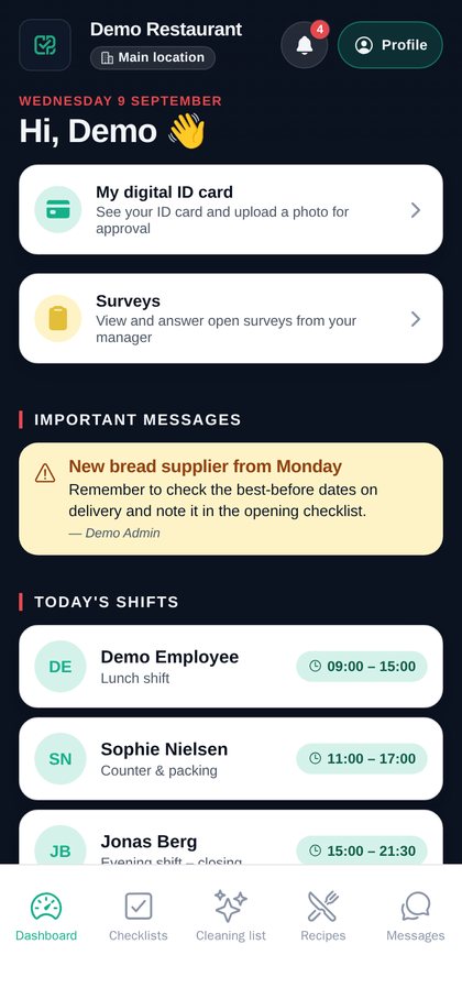 Today's overview in CrewPrimer