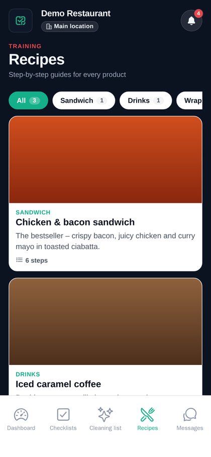 Recipes – overview